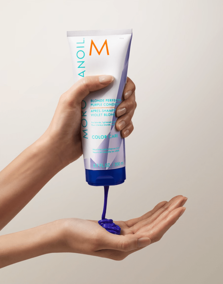 MOROCCANOIL Blonde Perfecting Purple Conditioner - Šviesiaplaukėms skirtas kondicionierius - Oranžinis StiliusKondicionieriusMorrocanOilOranžinis Stilius