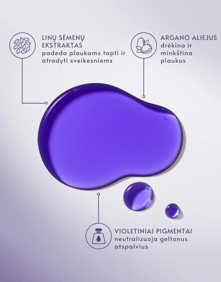 MOROCCANOIL Treatment Purple - Argano aliejukas šviesiems, šviesintiems ir žiliems plaukams - Oranžinis StiliusPlaukų aliejukaiMorrocanOilOranžinis Stilius