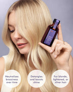 MOROCCANOIL Treatment Purple - Argano aliejukas šviesiems, šviesintiems ir žiliems plaukams - Oranžinis StiliusPlaukų aliejukaiMorrocanOilOranžinis Stilius